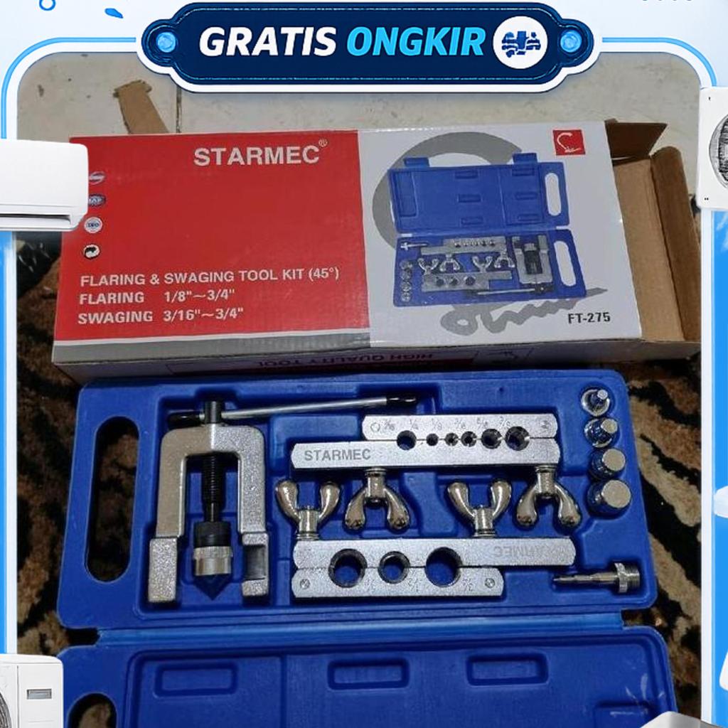 Flaring Pipa Ac & Swaging Tool Kit (45) Merk Rme / Starmec Ft-275