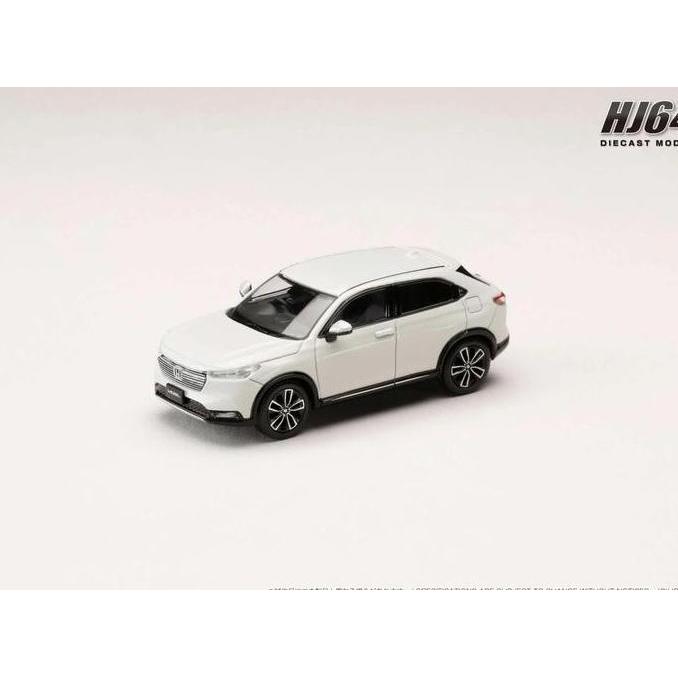 HJ641071ASW - HOBBY JAPAN 1/64 HONDA VEZEL E: HEV Z / HR-V PREMIUM SUNLIGHT WHITE PEARL - DIECAST MO