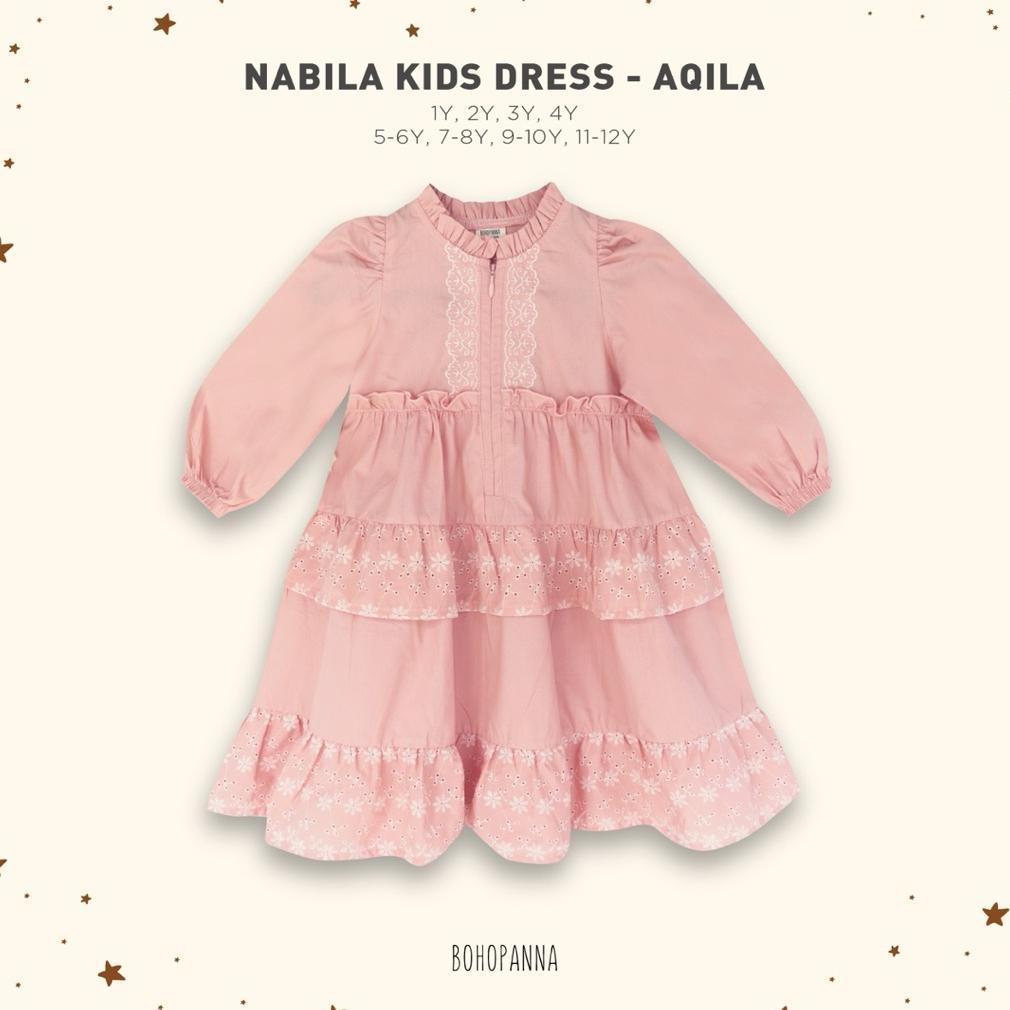 Murah Bohopanna - Raya Collection 2026 Nabila Kids Dress Gamis Hijab Anak Bohopanna Boho Panna