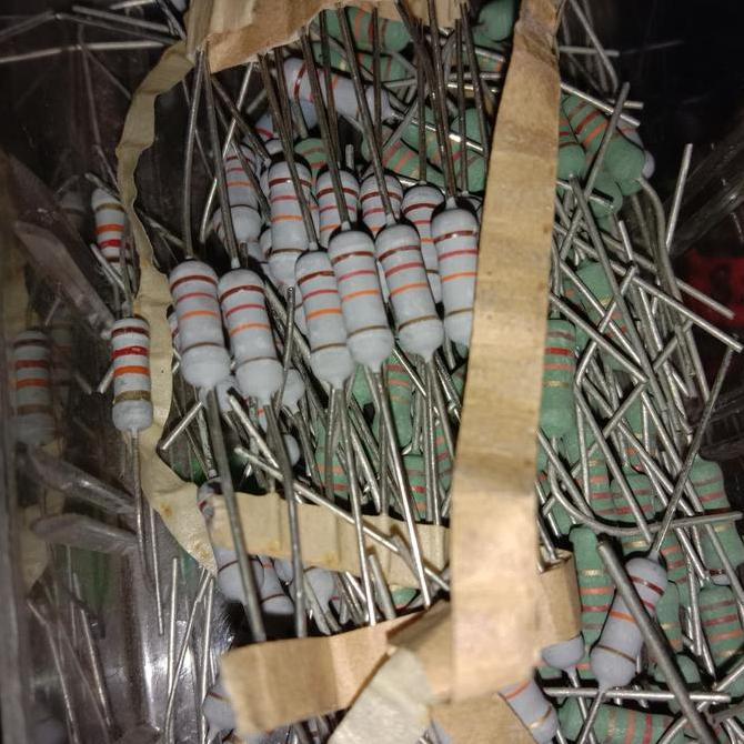 RESISTOR 12K 12KOHM 12 K 1WATT 1 WATT TOLERANSI 5% D'90
