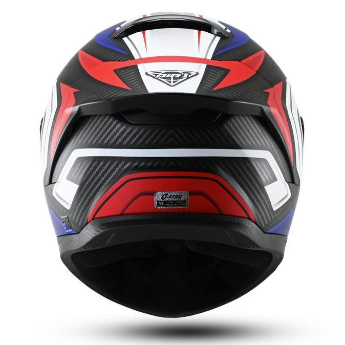 Helm Full Face Jitsu Air 1 Motif Carbon Tech Helem Cowok Sunmori Kekinian SNI Terbaru Motorcycle Spo
