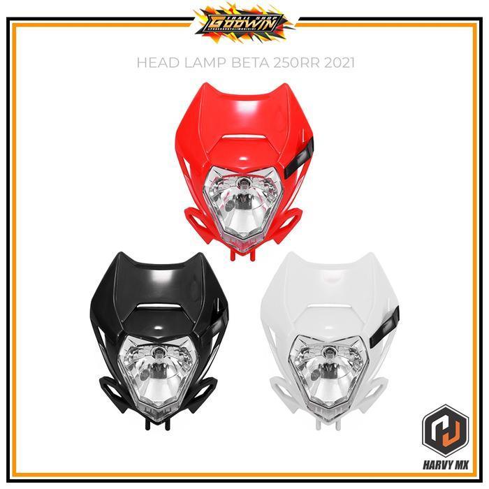 Spakbor Slebor Depan Headlamp Reflektor Lampu Depan Laser Led Crf Beta 250Rr 2021 Supermoto Klx Dt B