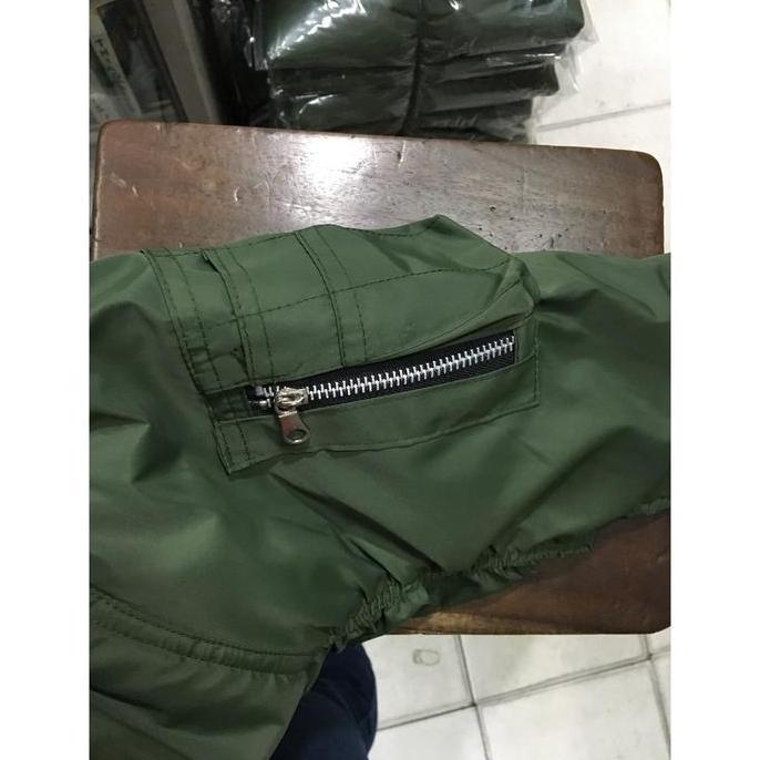Jaket Bomber Hijau army - Jaket Bomber - Bomber Jacket BS