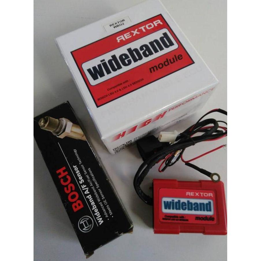 Rextor WBO2 Wideband O2 Module dan Sensor O2 Bosch 4.2
