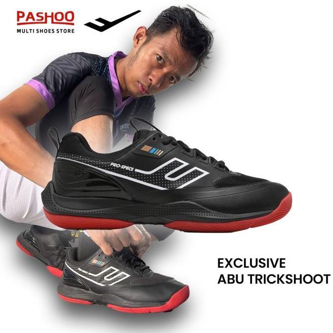 Prospecs Legend Series | Sepatu Badminton Pria Dan Wanita | Abu X Pashoo