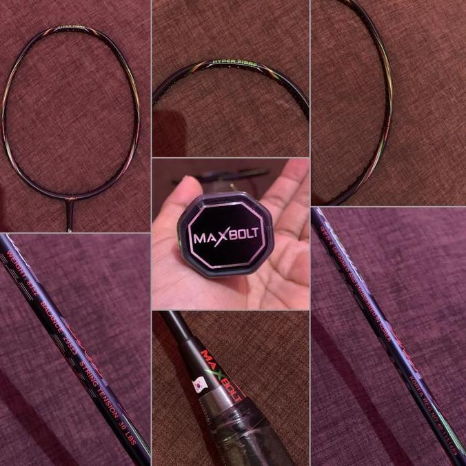 [Original] Raket Badminton Maxbolt 30Lbs [ Free Senar Maxbolt & Hand Grip ]