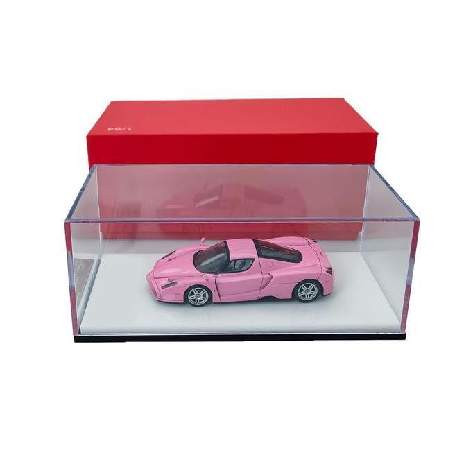 KING MODEL 1/64 ENZO OPEN HOOD PINK DIECAST AS2123