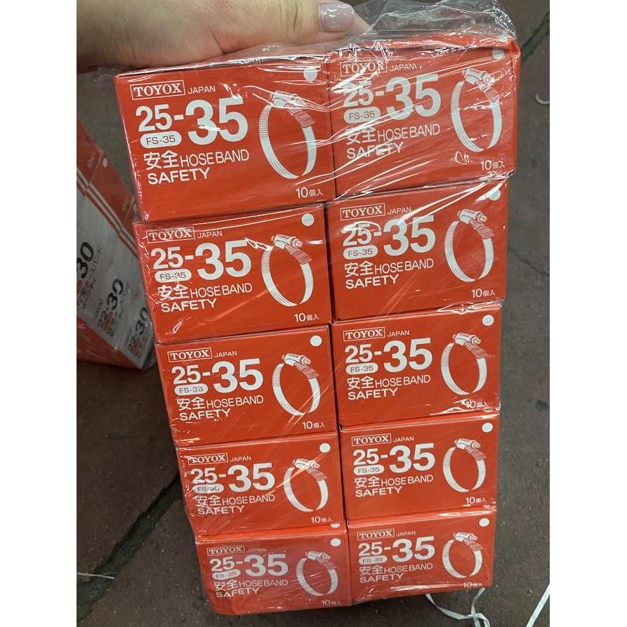 Toyox Clamp FS-35 (1 BOX 10 PCS) / Klem Toyox Stainless Steel FS35
