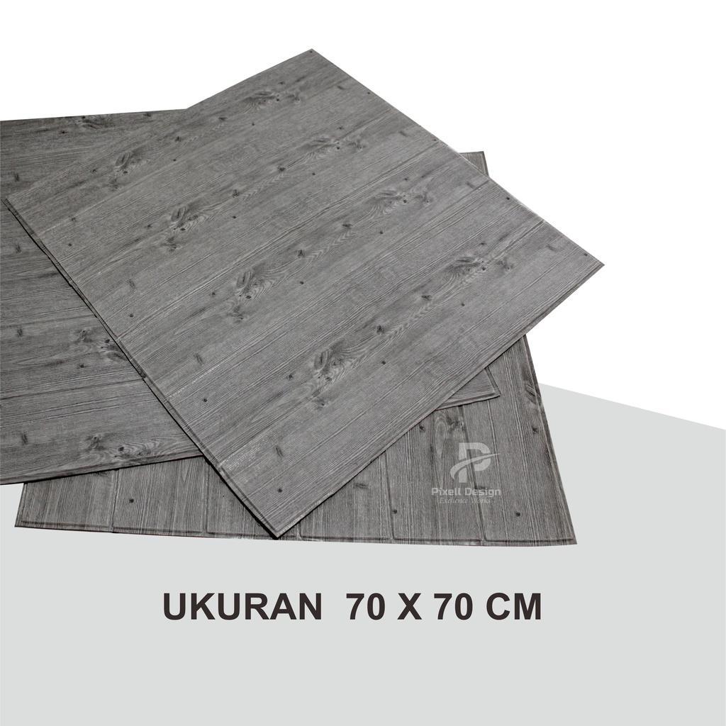 Background Foto / Alas Foto / Aesthetic Kayu Tekstur Timbul Realistik 3D, Size 70 X 70 Cm