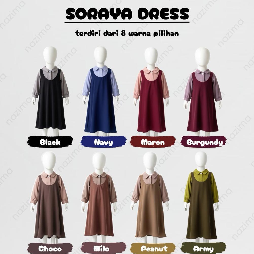ORIGINAL NAZIMA GAMIS ANAK SORAYA DRESS