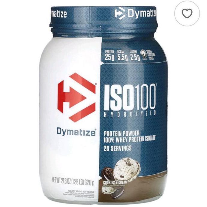 Dymatize Iso100 Hydrolyzed 100% Whey Protein Isolate Cookies & Cream Iso 100