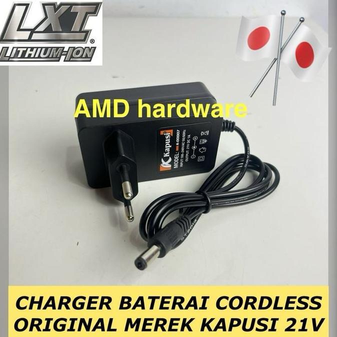 Clamme- Adapter Charger Mesin Bor Cordless Casan Baterai 12V 21V 36V 48V Kapusi D Adaptor