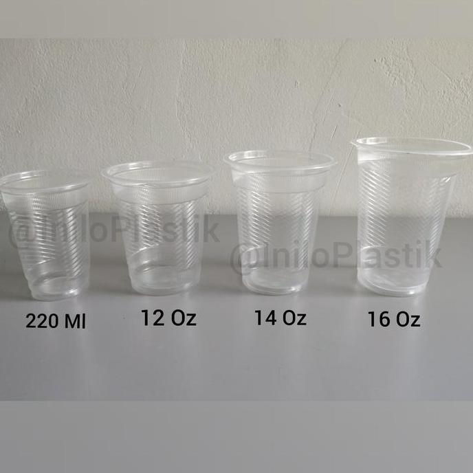 Whynot99- Gelas Plastik Yang 12 Oz / Gelas Plastik Kopi 12 0Z