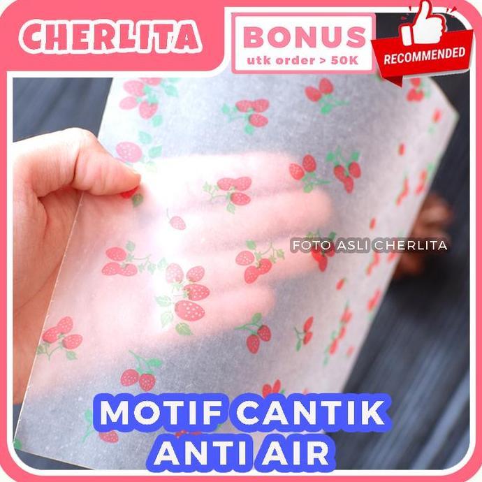 Wax Paper 18x18 cm Korean Bento Cake Baking Paper Serap Minyak Waxpaper