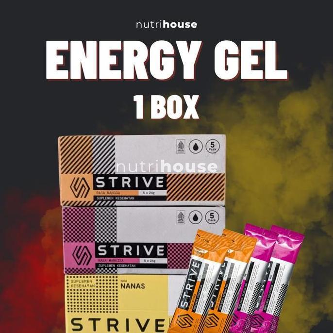 Strive Energy Gel 1 Box 5 Saset Gel Energy Booster Gel Endurance