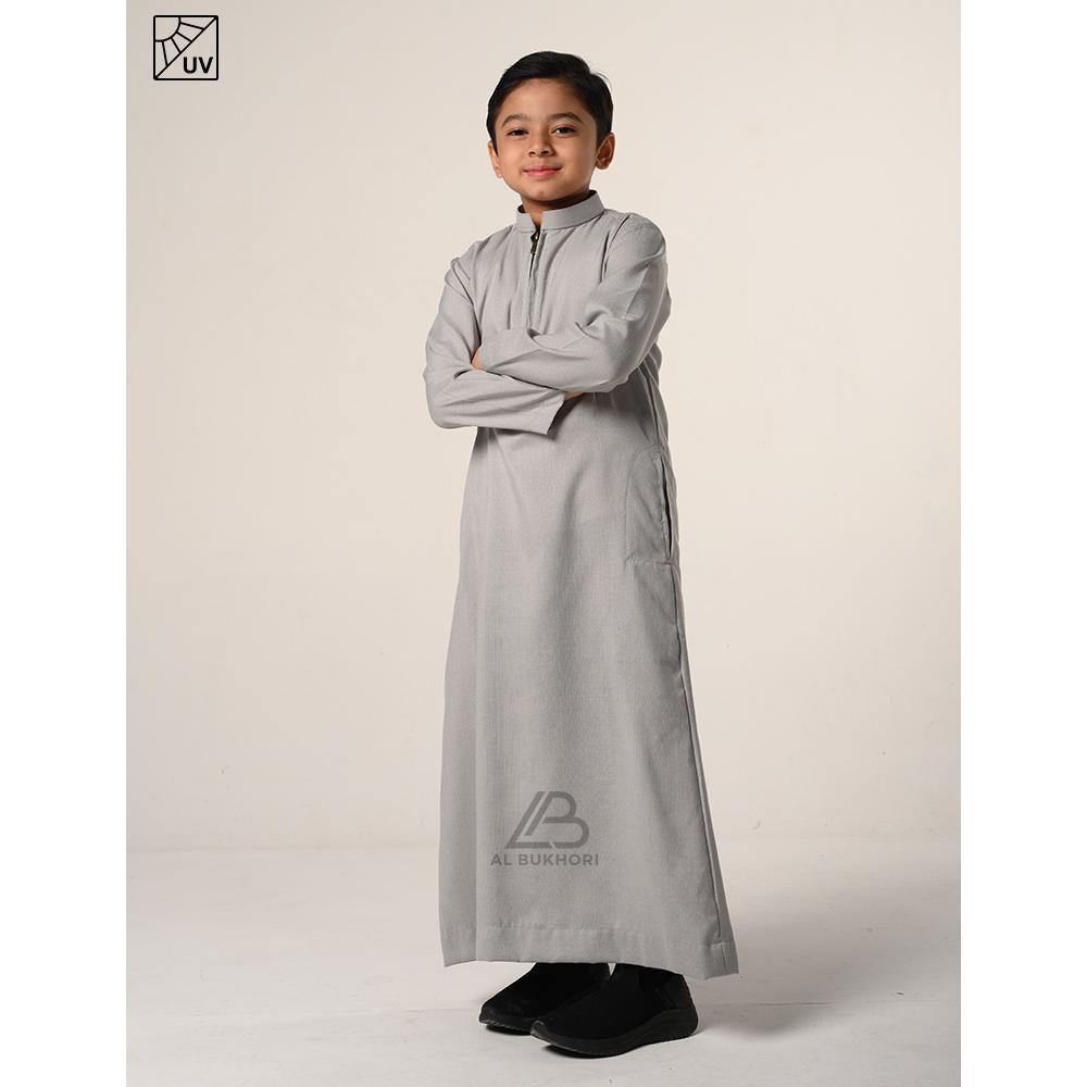 terbaru al bukhori - anti uv jubah anak gamis laki laki thobe premium 4 - 12 tahun lengan panjang - 
