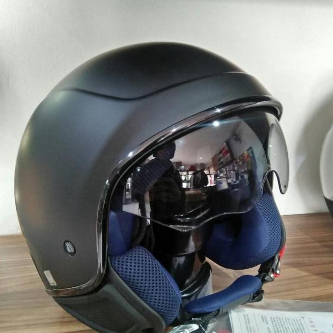 helm piaggio vespa original - black doff