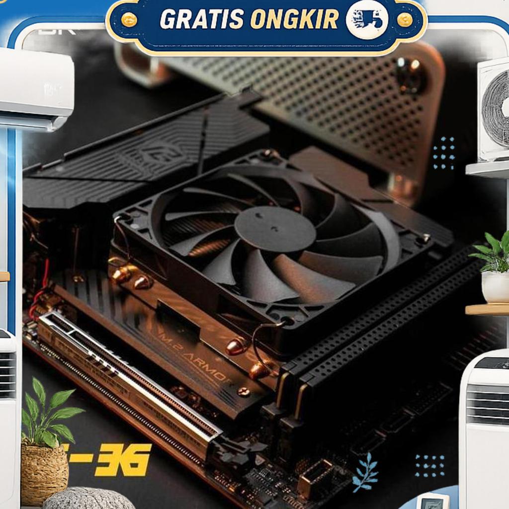 Vbr Ci-36 Low Profile Cooler 4 Heatpipe 36Mm Cpu Cooler