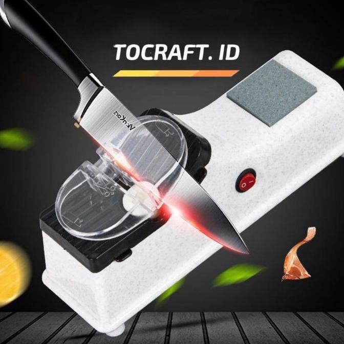 NEW Pengasah Pisau Gunting Listrik USB Otomatis Electric Knife Sharpener