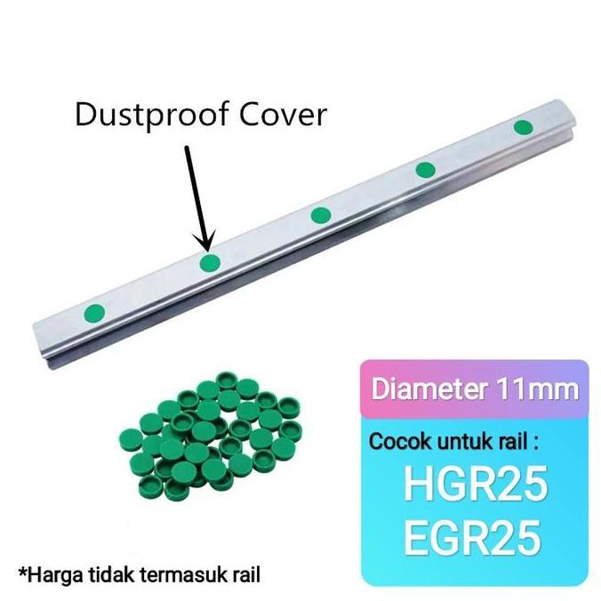 TUTUP PLASTIK COVER RAIL LINEAR GUIDE HGR25 HGR 25 DUST CAPS CUPBOLT