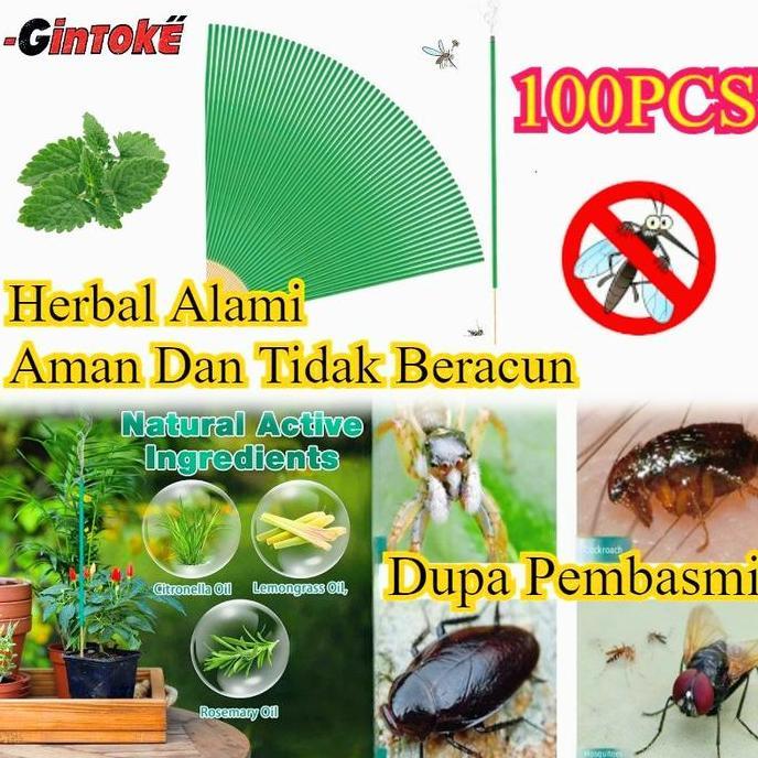 gandisoress - 100pcs/set obat nyamuk dupa herbal/dupa pengusir lalat/dupa pengusir nyamuk dan lalat/