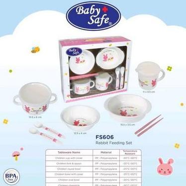 puppy_yq / MAK302 BABY SAFE PERLENGKAPAN MAKAN FEEDING SET RABBIT FS606 Diskon