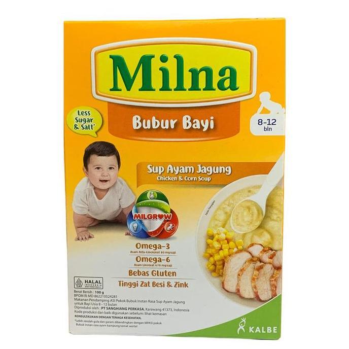 Weee- Milna Bubur Bayi (100Gr) - Bubur Mpasi Instan | Makanan Bayi 6-8 Bulan | Nasi Tim Bayi