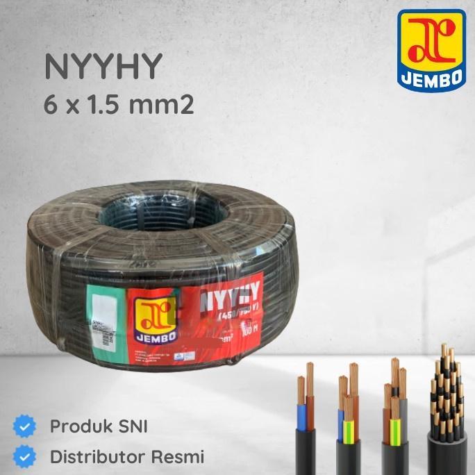 KABEL NYYHY 6X1,5MM 6X1,5 MM 6X1.5 JEMBO METERAN ECERAN POTONGAN