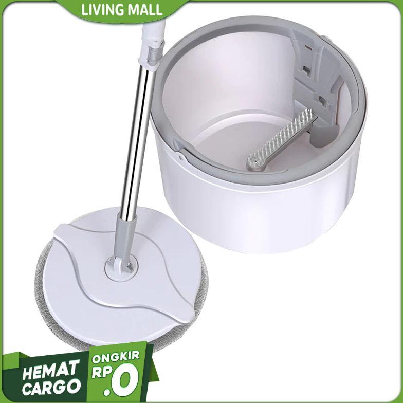 LIVING MALL Alat Pel Lantai Ultra Mop Pembersih Lantai Pel Putar Spin Mop Otomatis Pel D23/D31