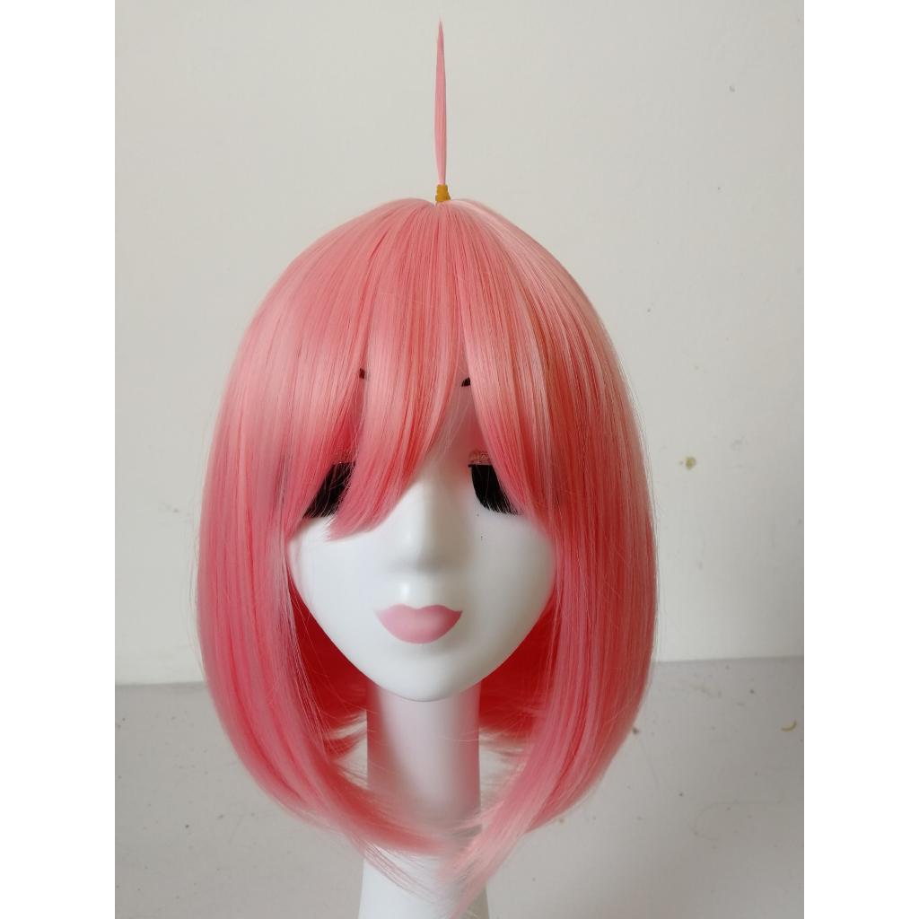 Wig Anya Forger Pink Cosplay Wanita Berkualitas Tinggi