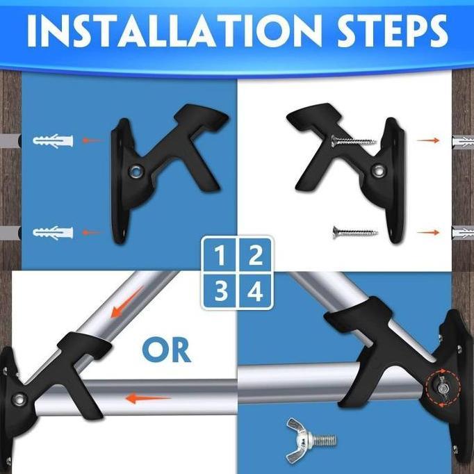 Gotogo- Bracket Tiang Bendera Holder Tiang Bendera Dudukan Tiang Bendera