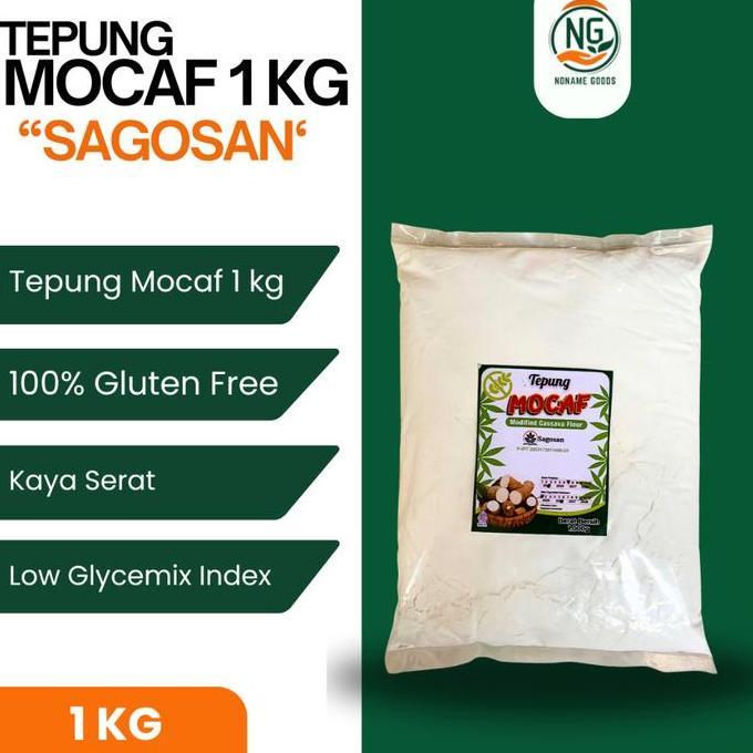 Weargo- Tepung Mocaf 1Kg Sagosan Bahan Pangan Modified Cassava Flour Gluten Free Kaya Serat Low Glyc