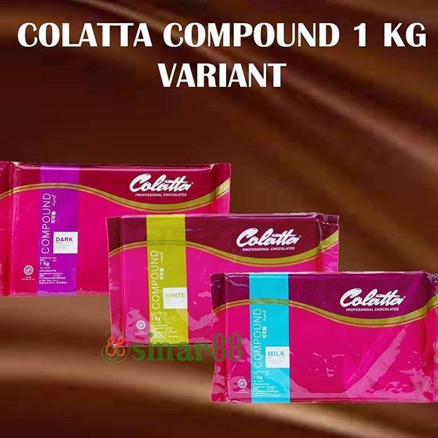 Coklat Cokelat White Dark Chocolate DCC Batang Batangan Cokelat COLATTA Compound 1kg 1 kg