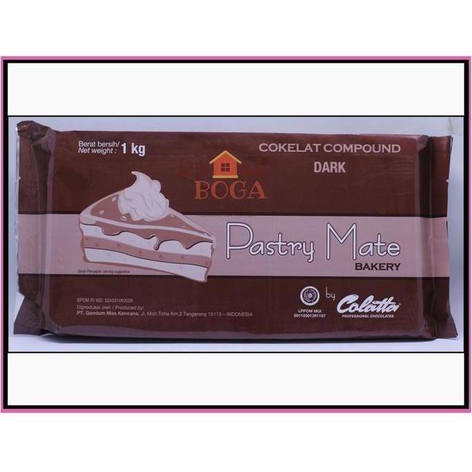 Coklat Cokelat COLATTA Collata PASTRY MATE Bakery Dark Chocolate 1kg 1 kg