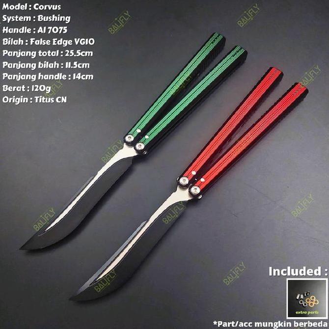 Balisong Butterfly Knife Corvus