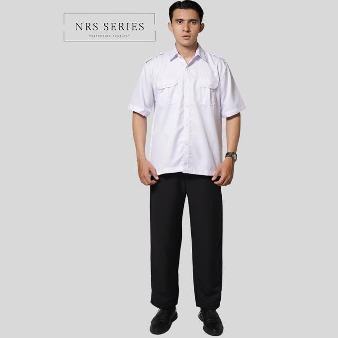 Nrs Series - Seragam Pemda Pria Hitam Putih Baju Pdh Pegawai Negeri Guru Pns