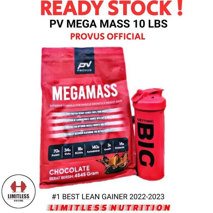 Pv Megamass Mega Mass Gainer 10 Lbs Provus 10Lb Bpom