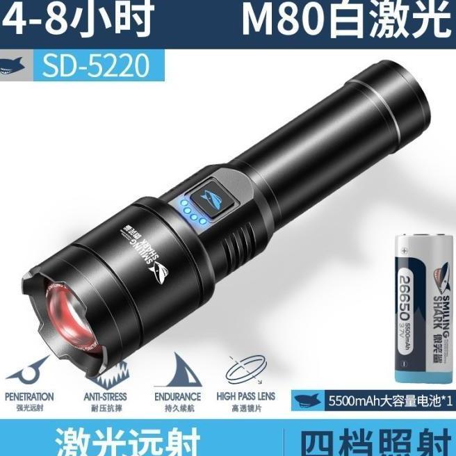 NEW SENTER LED SMILING SHARK SD-5220 M80 - CAHAYA SUPER TERANG SmilingShark SD5220