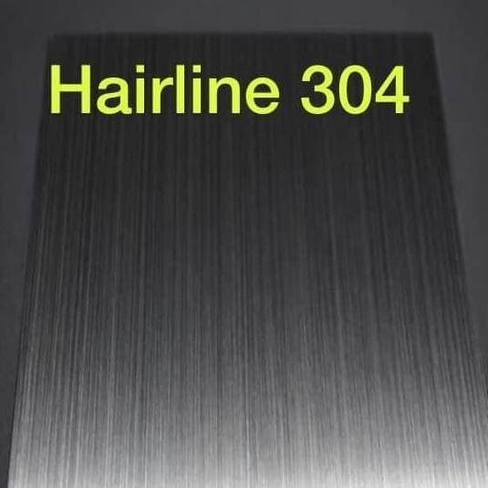 plat stainless 304 hairline custom