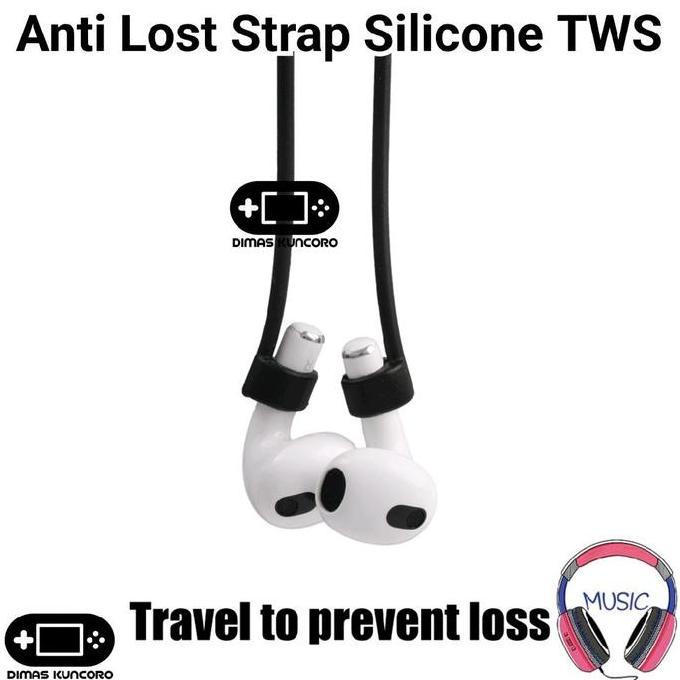 Anti Lost Strap Silicone TWS haylou flowbuds n55 hq5 t19 gt6 gt7 gt 6 7 pro lady bag moripos anc mor