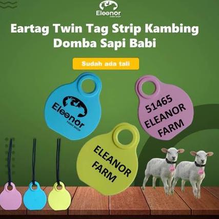 10Biji Neck Tag Custom Kalung Kambing Domba Sapi Babi