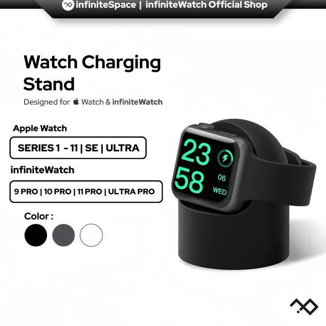 infiniteSpace Watch Charging Stand untuk infiniteWatch dan Apple Waatch