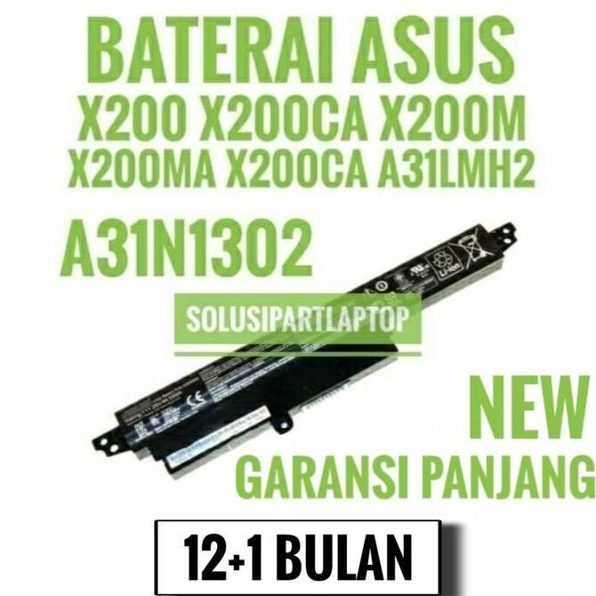 Baterai Battery Laptop Asus X200 X200M X200Ma X200Ca Hitam