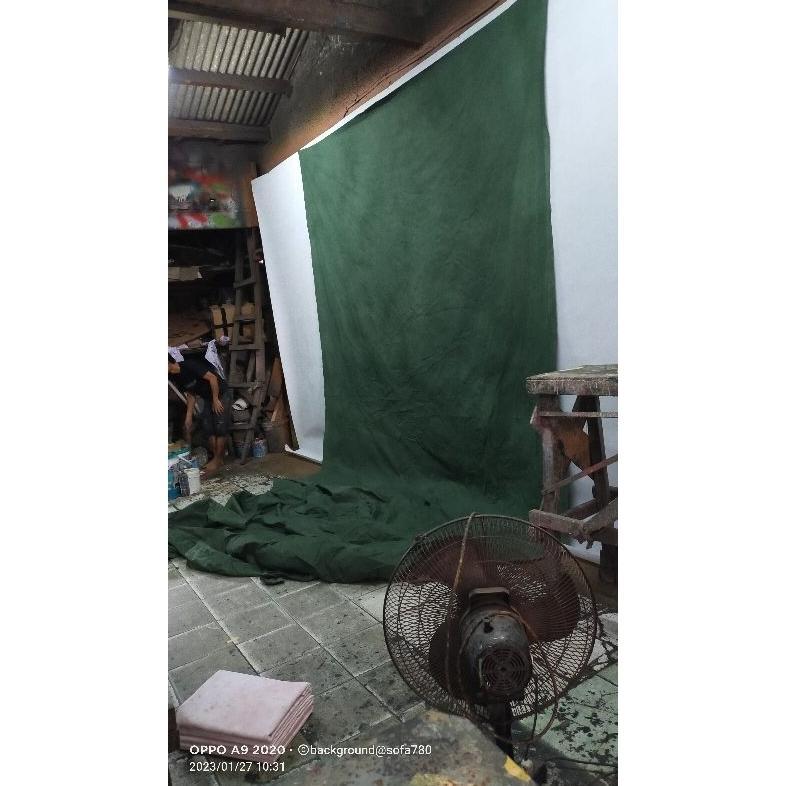 Xeni background studio foto muslin abstrak hijau tua UK 3x5m