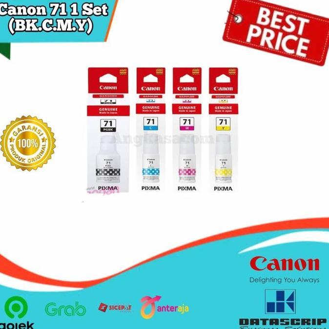 Tinta Canon GI-71 -1 Set- Tinta Canon G1020 G2020 G3020 G3060 Original