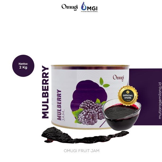 OMUGI Fruit Jam Selai Buah Asli Import (40% Daging Buah Asli ) 1.2 Kg  Mutiara Gemilang Indonesia ( 