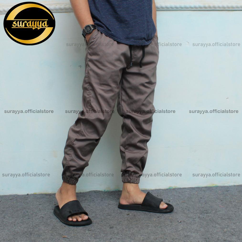CUCI GUDANG Celana jogger pants katun+ Bahan tebal/Sirwal jogger /Celana Pria