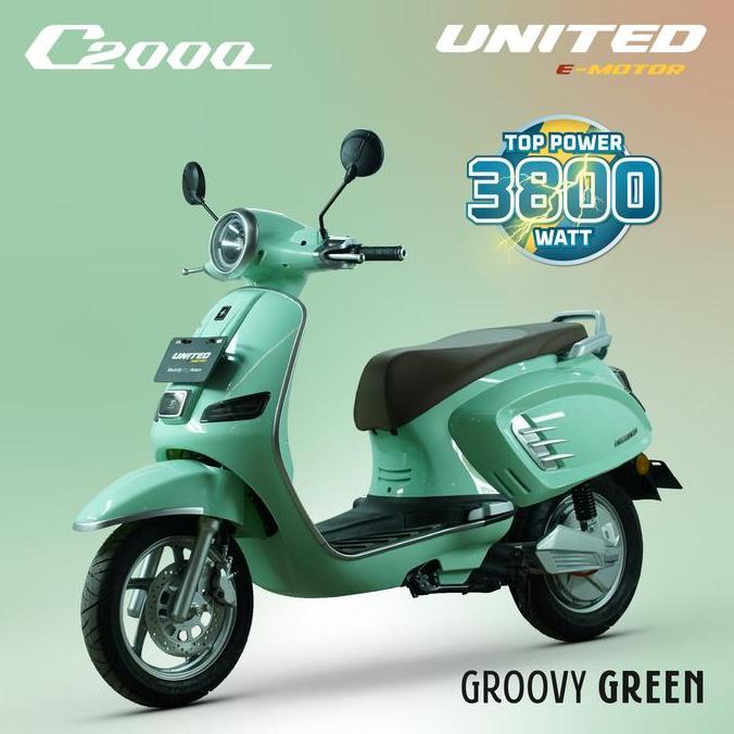 Terlaris United E-Motor Motor Listrik C2000 - Otr Jakarta