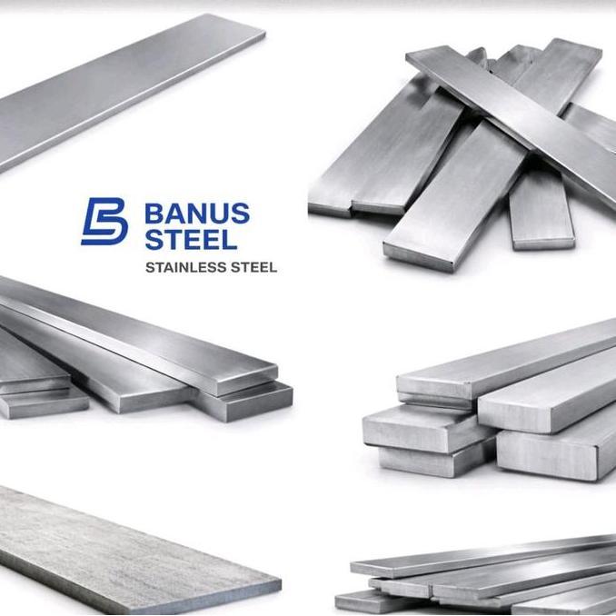 Strip stainless tebal 5 mm x 30 mm x 1 meter plat strip stainless