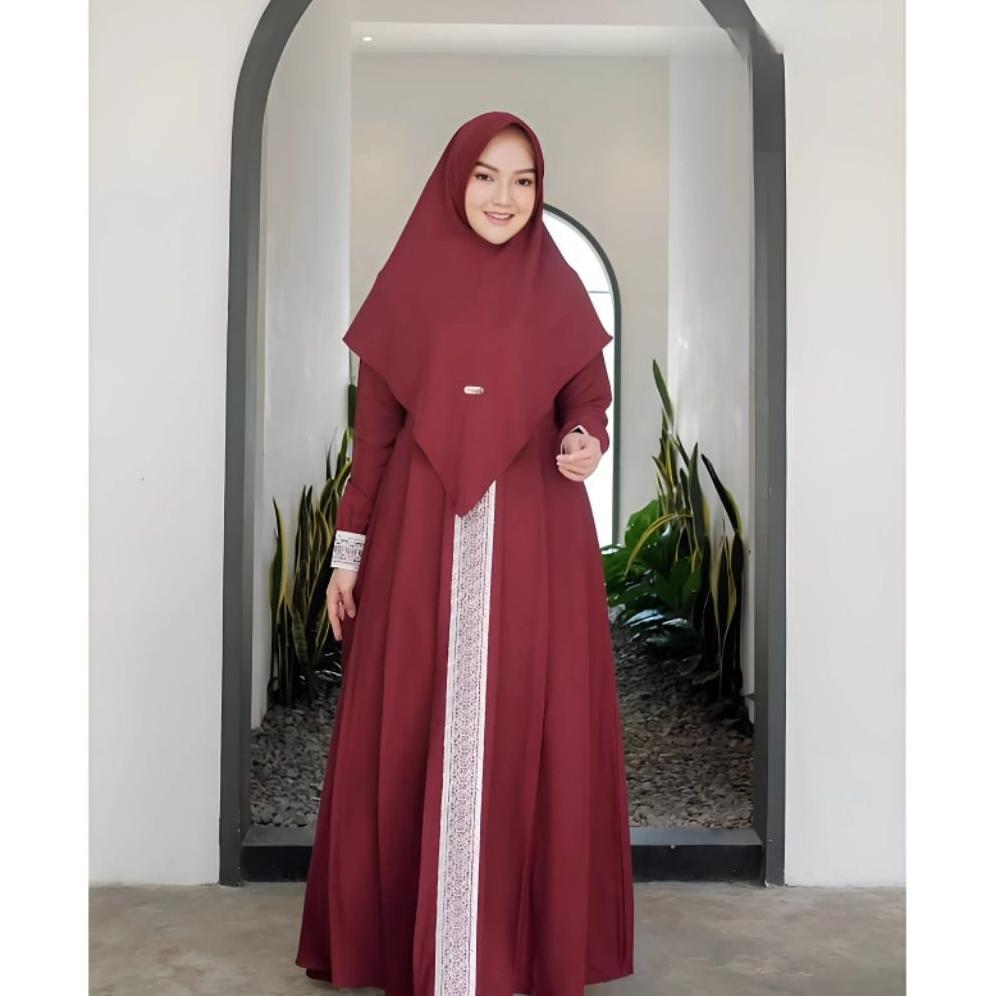 Exclusive Gamis Syari Kanaya Terbaru Set Wanita Dewasa Jumbo Terbaru Gamis Kondangan Gamis Lebaran
